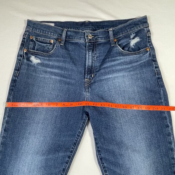 Gap Girlfriend Jeans Mid Rise Relaxed Fit Ankle Length Size 12 TALL Long - Picture 8 of 13